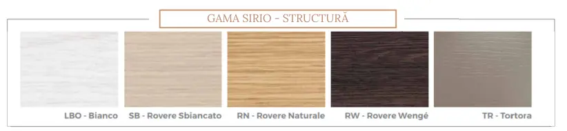 Gamă culori structură pat masaj și spa LEMI.